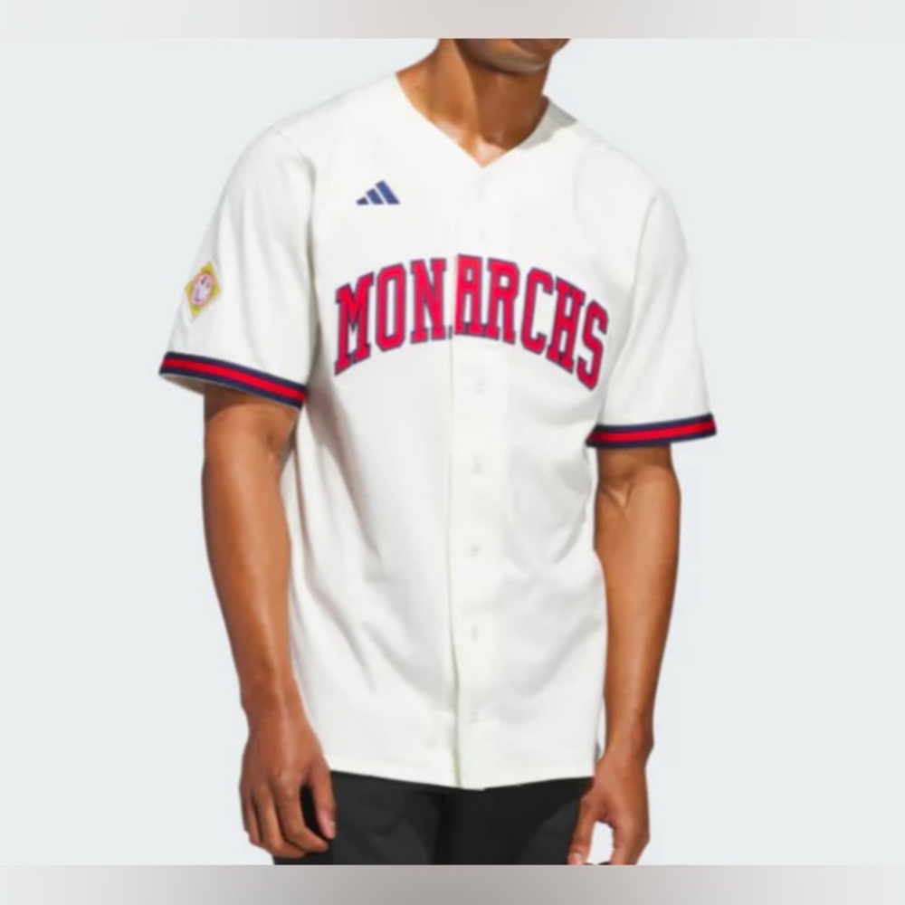 Adidas Kansas City MONARCHS Negro League REPLICA-JERSEY Men’s sz New!!